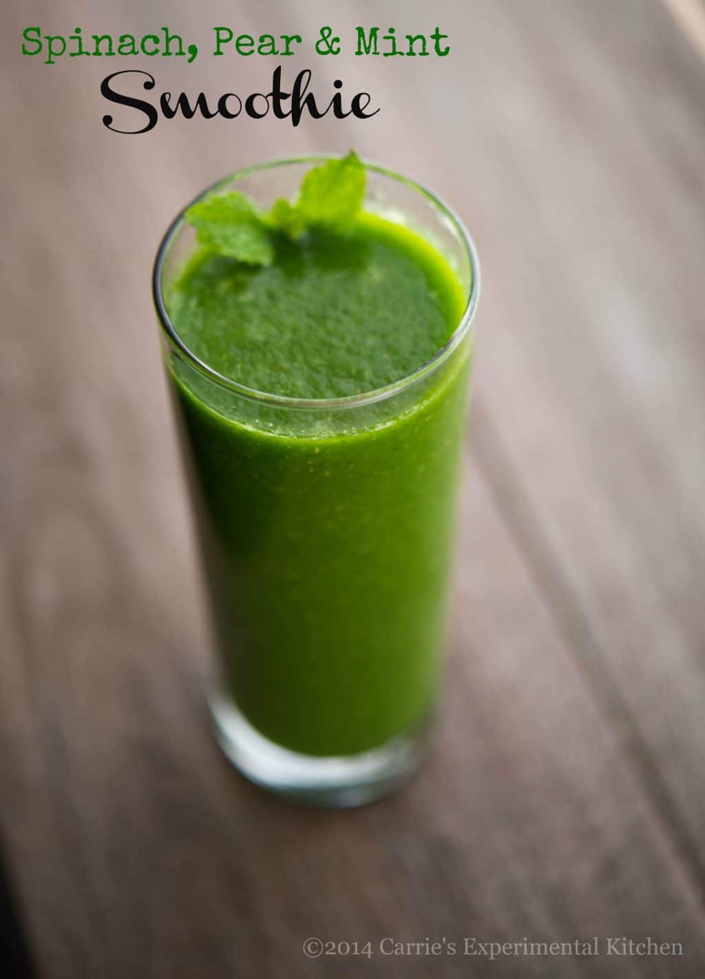 Spinach Pear & Mint Smoothie