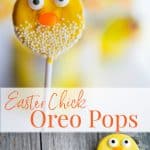 These Easter Oreo Chick Pops are adorable and would make a fun place setting on your Easter table. The kids really love them too!