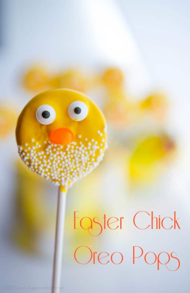 These Easter Oreo Chick Pops are adorable and would make a fun place setting on your Easter table. The kids will really love them too!