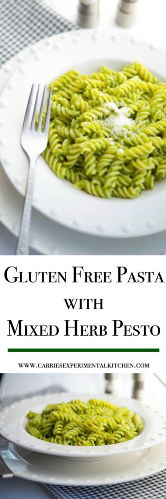 Gluten Free Pasta with Mixed Herb Pesto