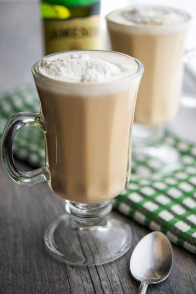 A cup of Irish coffee