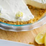 No Bake Limoncello Pie is deliciously light and lemony. A perfect dessert option without using much needed oven space during the holidays.