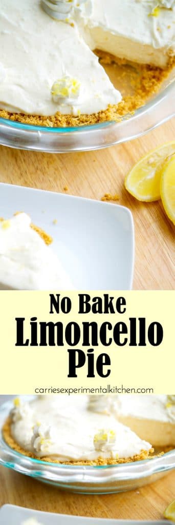 No Bake Limoncello Pie is deliciously light and lemony. A perfect dessert option without using much needed oven space during the holidays.