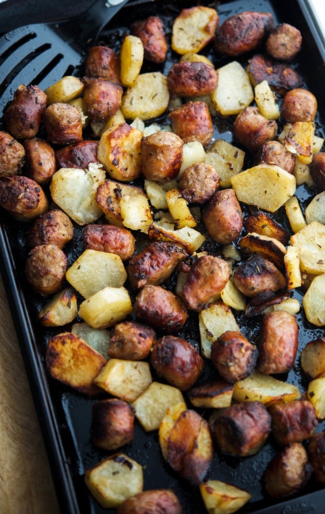 Roasted Italian Sausage Potato Bake