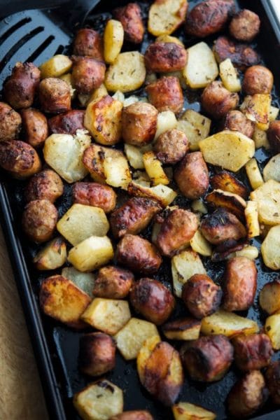 Roasted Italian Sausage & Potato Bake