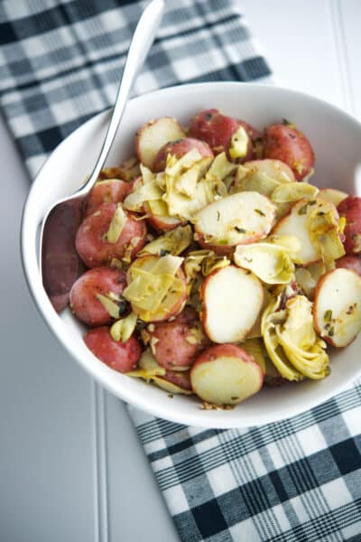 Italian Artichokes and Potatoes