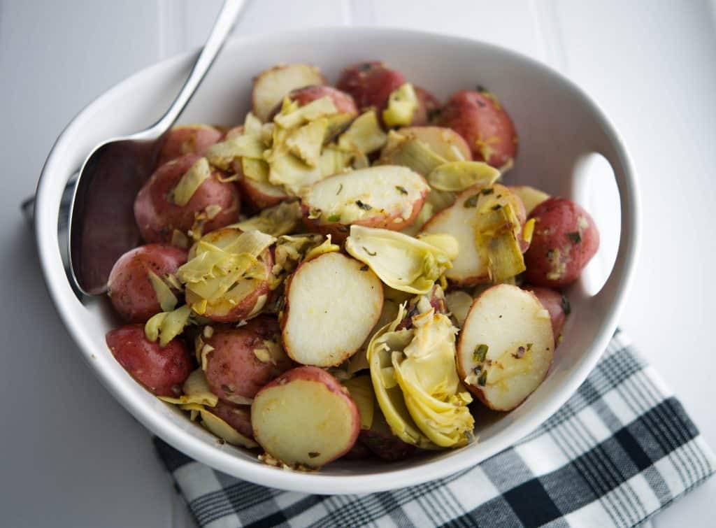 Sautéed Artichokes & Potatoes or Carciofi e Patate