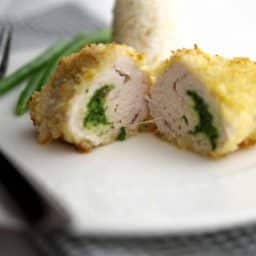 Turkey Kiev on a plate