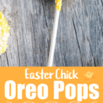 collage photo of chick oreo pops