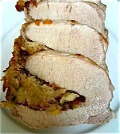 Apple Cranberry Stuffed Pork Loin