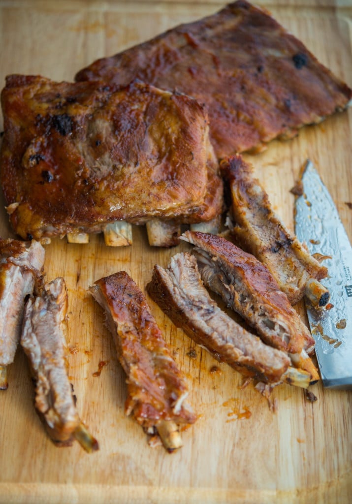 Ribs with Whiskey Maple BBQ Sauce