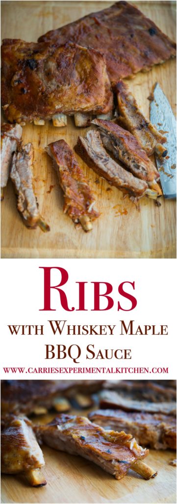 Nothing says summer than a perfectly seasoned rack of ribs on the grill. These Ribs with Whiskey Maple BBQ Sauce are fall off the bone, melt in your mouth good. Try this sauce on grilled chicken too.