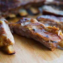 Ribs with Whiskey Maple BBQ Sauce-horizontal