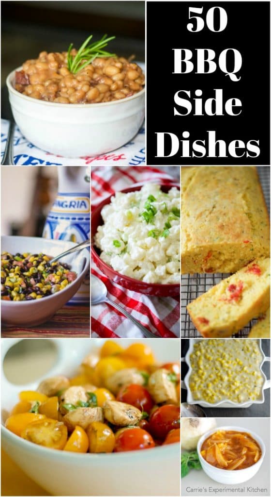 Are you having a bbq and need some side dish ideas? Look no further! Here are 50 BBQ Side Dishes that will help to round out your event.