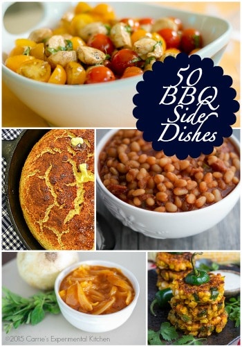 Having a bbq and need some side dish ideas? Look no further! Here are 50 BBQ Side Dishes that will help to round out your event. 