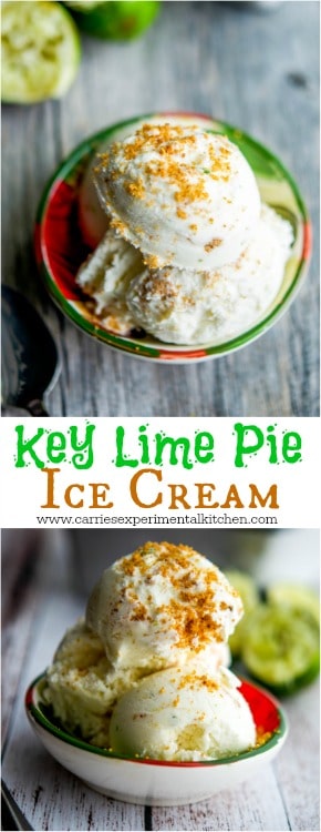 The fresh flavor of Key limes and toasted buttery graham crackers combined to make this tart and sweet homemade Key Lime Pie Ice Cream.