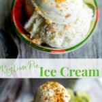 The fresh flavor of Key limes and toasted buttery graham crackers combined to make this tart and sweet homemade Key Lime Pie Ice Cream.