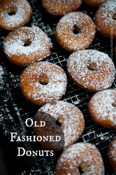 Old Fashioned Donuts on a cooling rack.