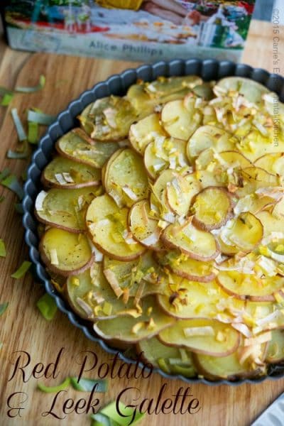 Rosemary Red Potato and Leek Galette close up