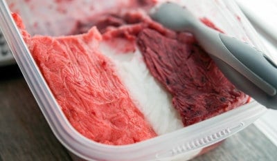 Red, White & Blue Sorbet-frozen