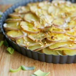 Red Potato & Leek Galette Horizontal