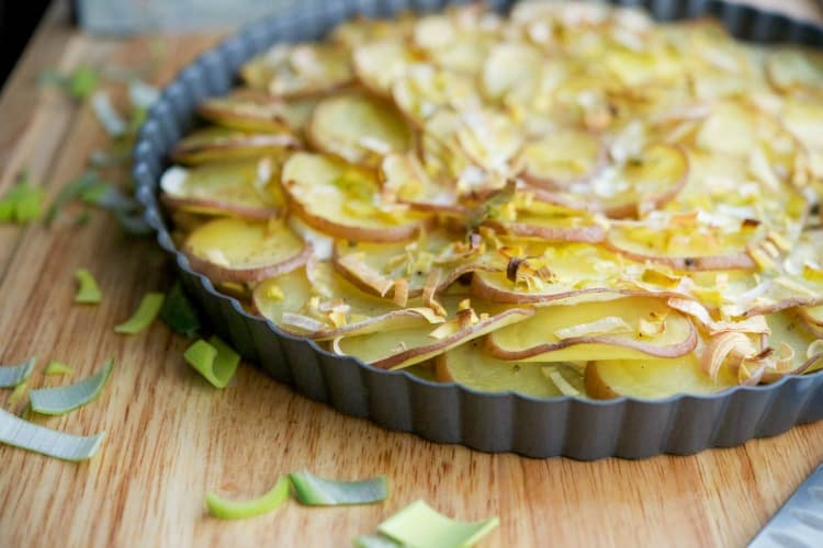 Red Potato & Leek Galette Horizontal