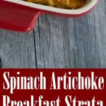 Spinach Artichoke Breakfast Strata 