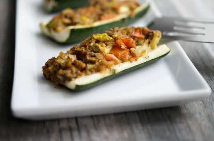 Stuffed Zucchini Boats-horizontal