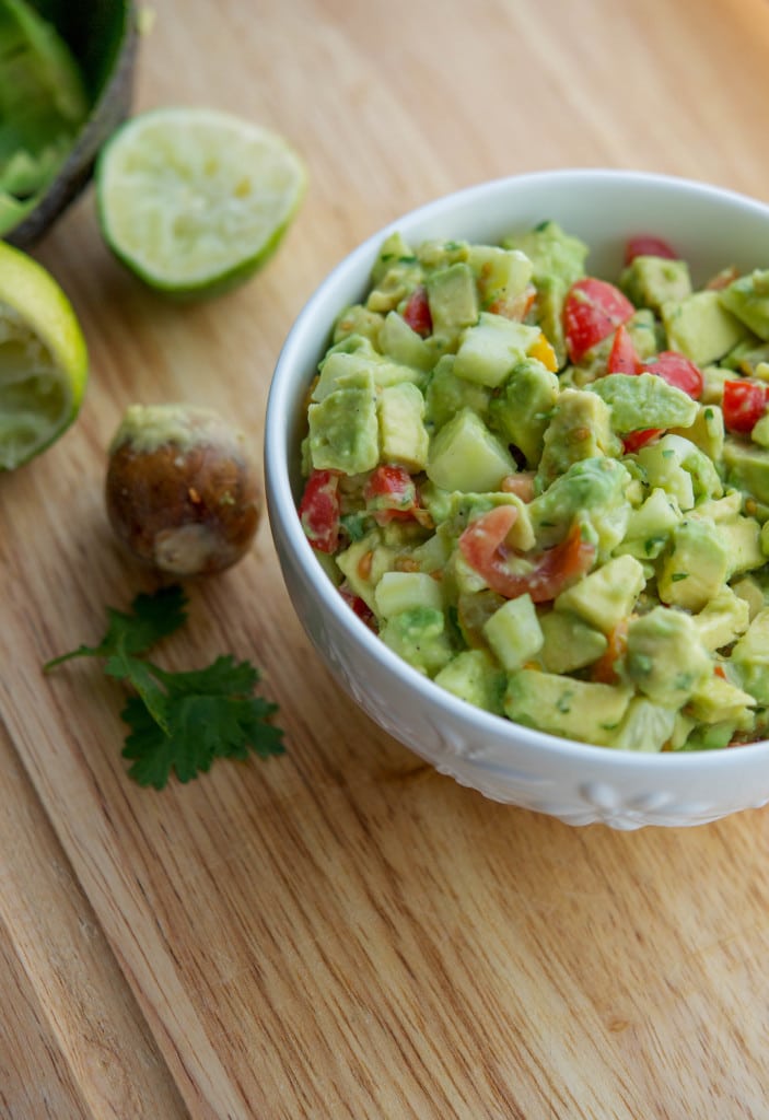 This Tomato, Cucumber & Avocado salad is so light and flavorful you'll want to make it again and again.