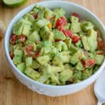 avocado salad with tomatoes and cucumbers