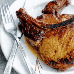 Pan Seared Balsamic and Rosemary Pork Chops