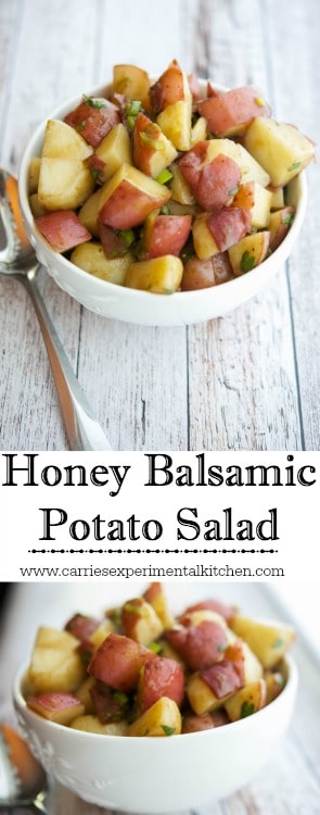 Honey Balsamic Potato Salad collage