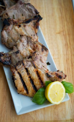 Lemon Basil Pork Chops