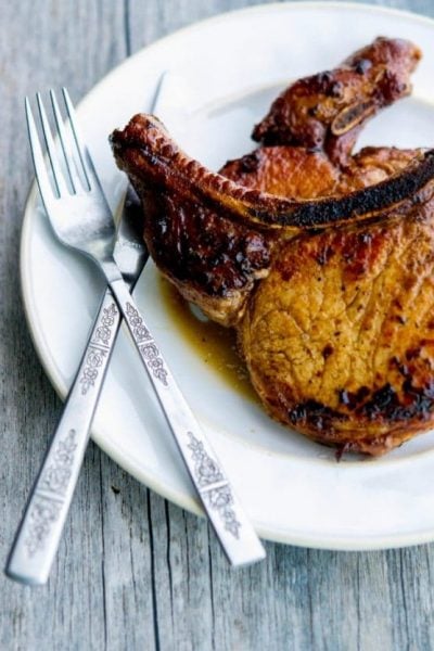 Pan Seared Balsamic Pork Chops