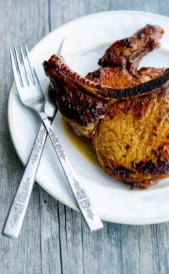 Pan Seared Balsamic Pork Chops