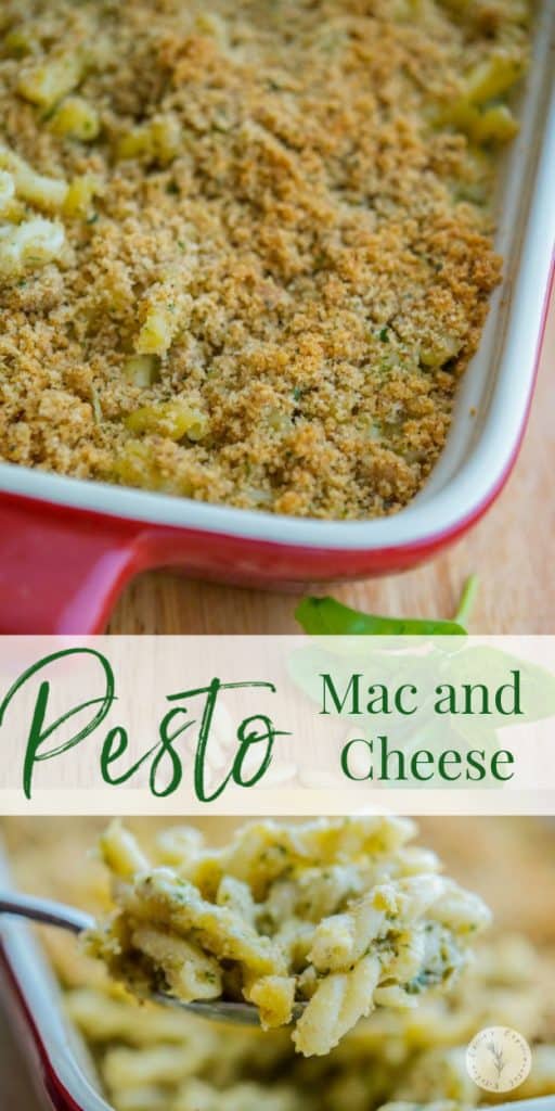 Pesto Mac n\' Cheese collage