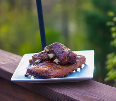 Ribs with Honey Maple BBQ Sauce