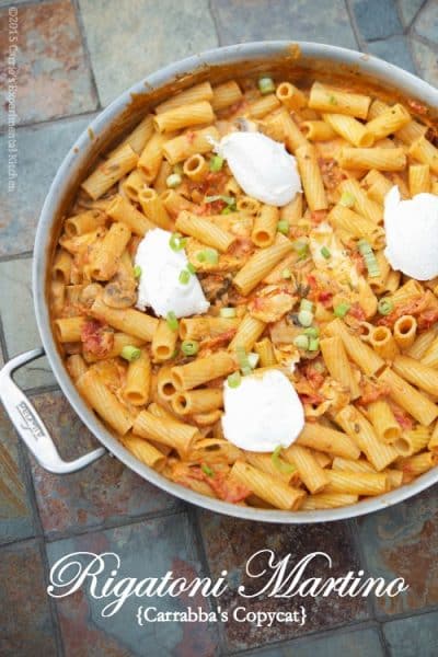 Rigatoni Martino {Carrabba's Copycat}