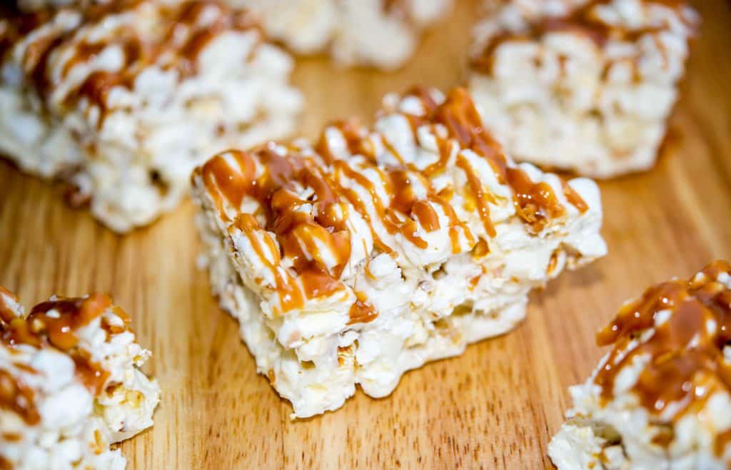Salted Caramel Marshmallow Popcorn Treats-Horizontal 2