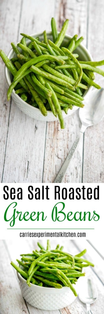 These Sea Salt Roasted Green Beans are delicious and so easy to make. A must try addition to your side dish dinner rotation.