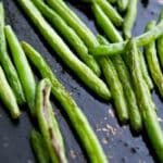 These Sea Salt Roasted Green Beans are delicious and so easy to make. A must try addition to your side dish dinner rotation.