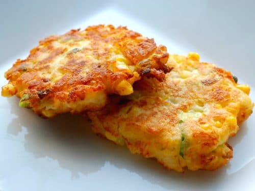 Corn & Cheddar Mashed Potato Fritters