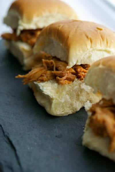 Crockpot BBQ Chicken Sliders