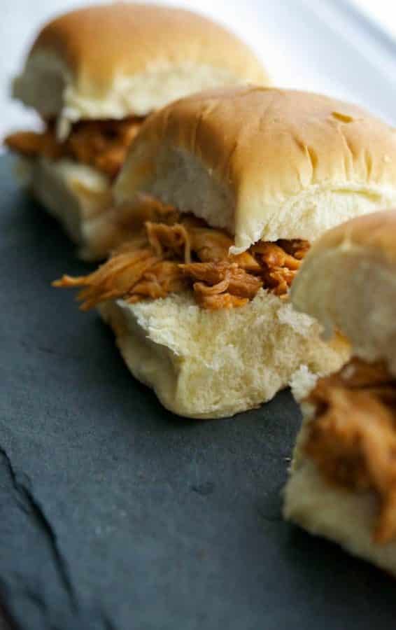 Crockpot BBQ Chicken Sliders