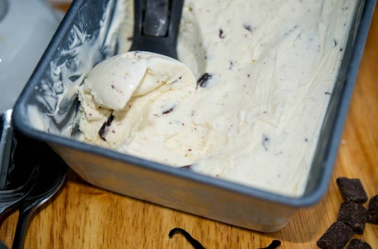 No Churn Chocolate Chip Ice Cream