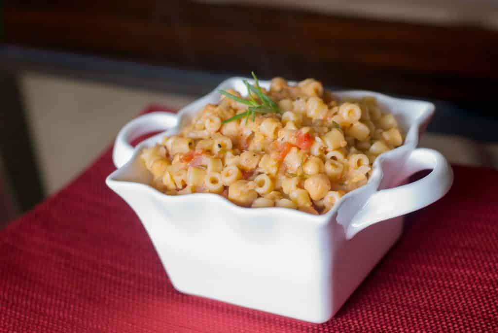 Pasta e Ceci (Ditalini with Chick Peas)