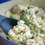 Chicken and Rice with Zucchini made with leftover chicken, zucchini, mushrooms, garlic and rice makes this a tasty one pot meal.