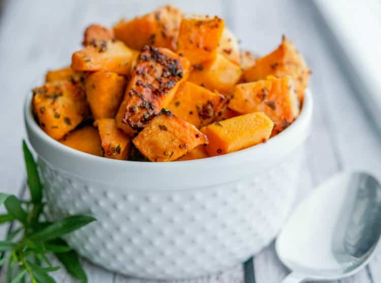 Mustard & Tarragon Roasted Sweet Potatoes-Horizontal