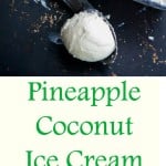 Pineapple Coconut Ice Cream {PF Changs Copycat} | CarriesExperimentalKitchen.com