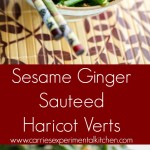 Sesame Ginger Haricot Verts 